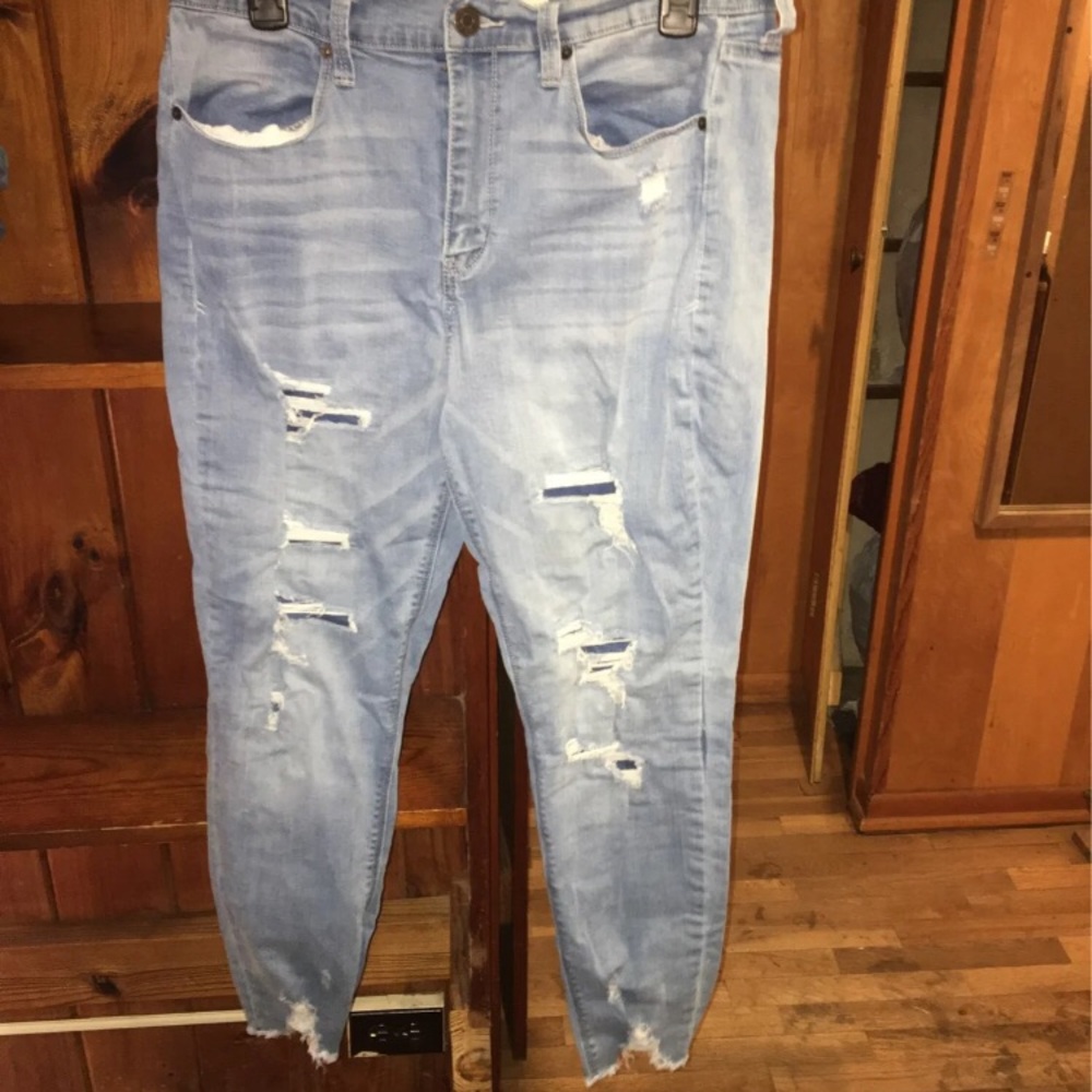 High Rise Distressed Jeggings